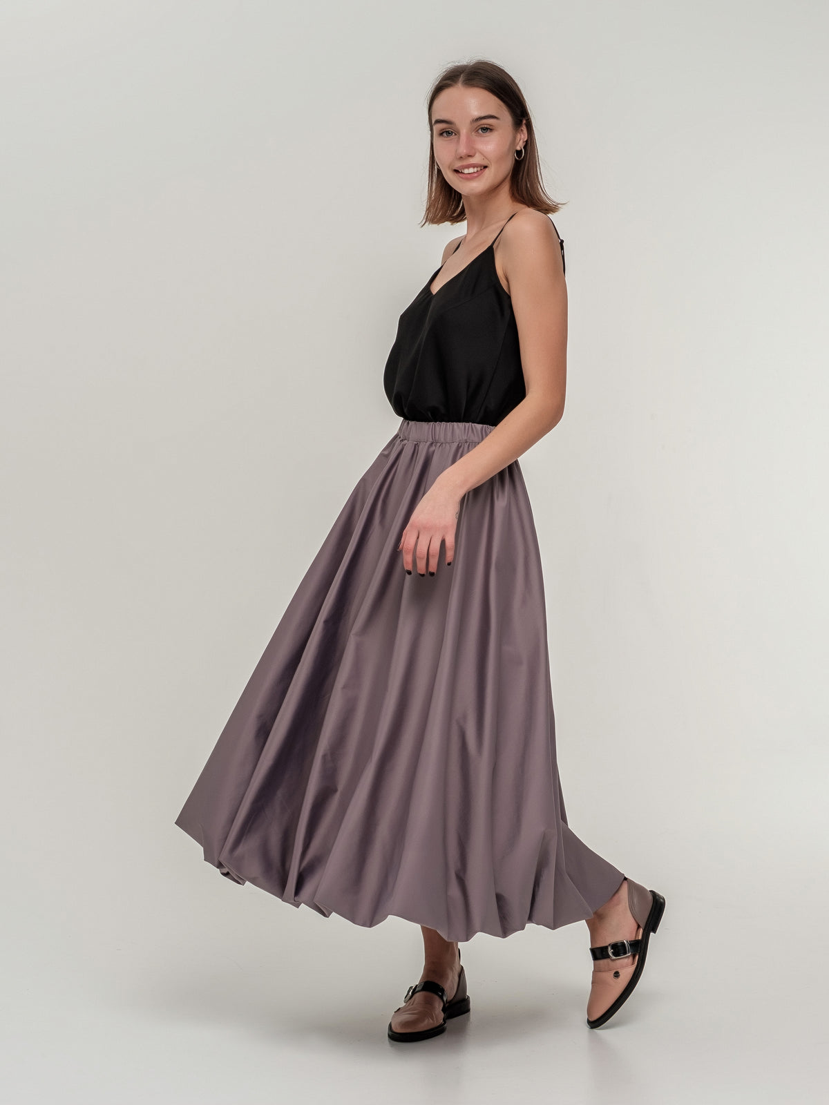 Balloon long skirt